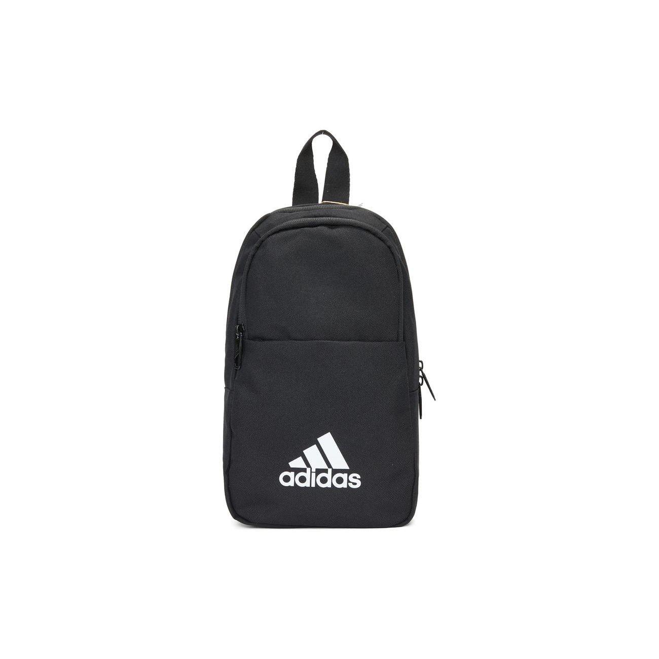 Adidas Casual Sports Brand Logo Zipper Shoulder Bag Unisex Shoulder Bag Black HP1508 Black