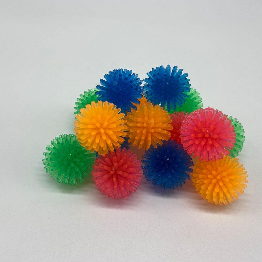 100 pièces Nouveaux Jouets Sensoriels à Presser Soulagement du Stress Boules Hérisson Squishy Pointues Jouets Fidget pour Enfants et Animaux