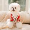 Puppy dog sweater, warm in autumn and winter, full of cute bear knitted sweater, cat two feet, small dog pet clothes