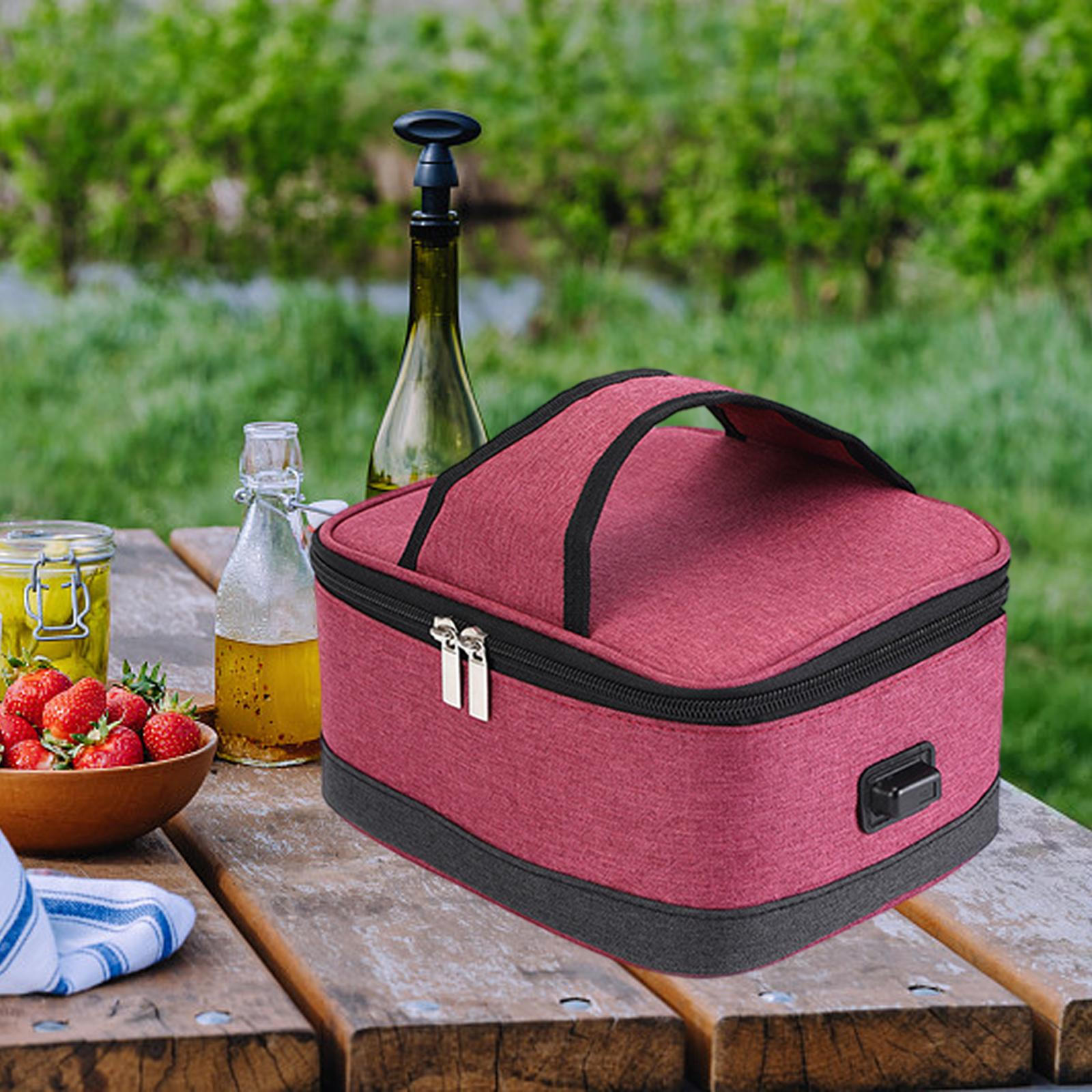 Electric Heating Bag, Food Heated Lunch Box, Warmer for Cooking Office