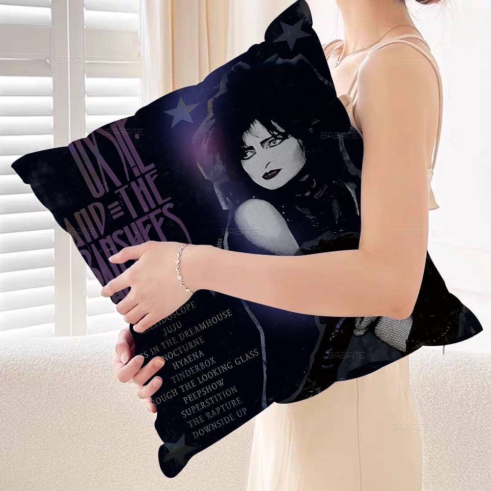S-Siouxsie And The B-Banshees Cushion Cover Pillowcase Upholstery Sofa Throw Pillow Home Decor Pillowcas