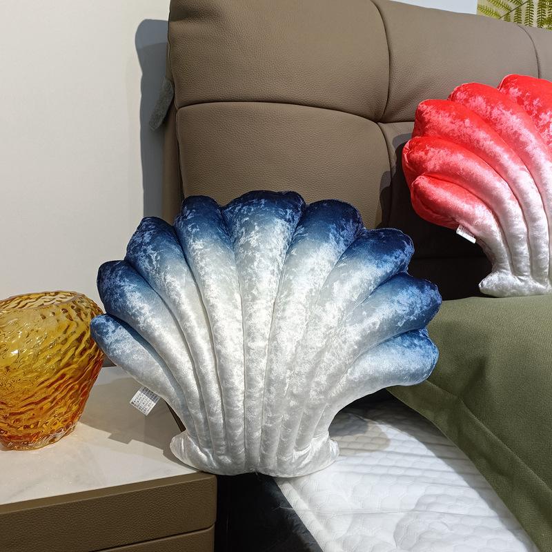 Muschel Kissen Verlauf Bunt Muschel Sofa Kissen Unter Dem Meer Meerjungfrau Thema Muschel Lendenkissen Heim Dekoration