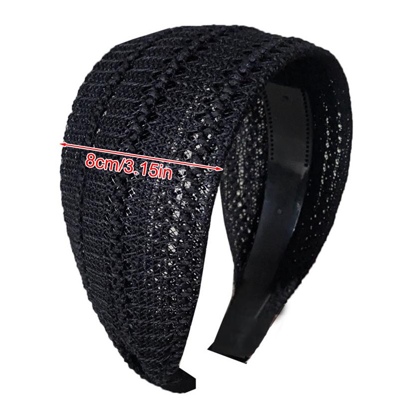 1 Stück Haarband Retro Haarband Breit Rutschfest Elastisch Damen Stirnband Böhmisch