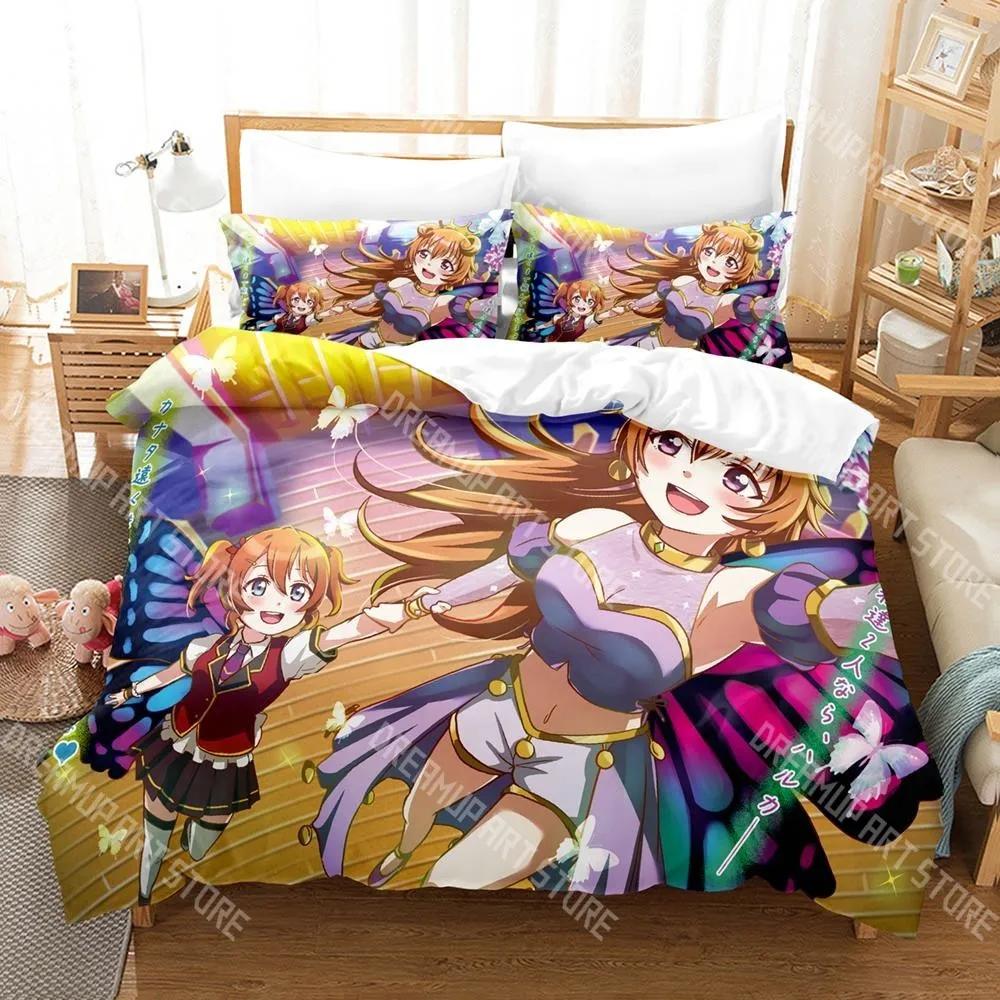3D Print Anime Love Live! Bedding Set Cartoon Anime three-piece set Adult Kid Bedroom Duvetcover Sets