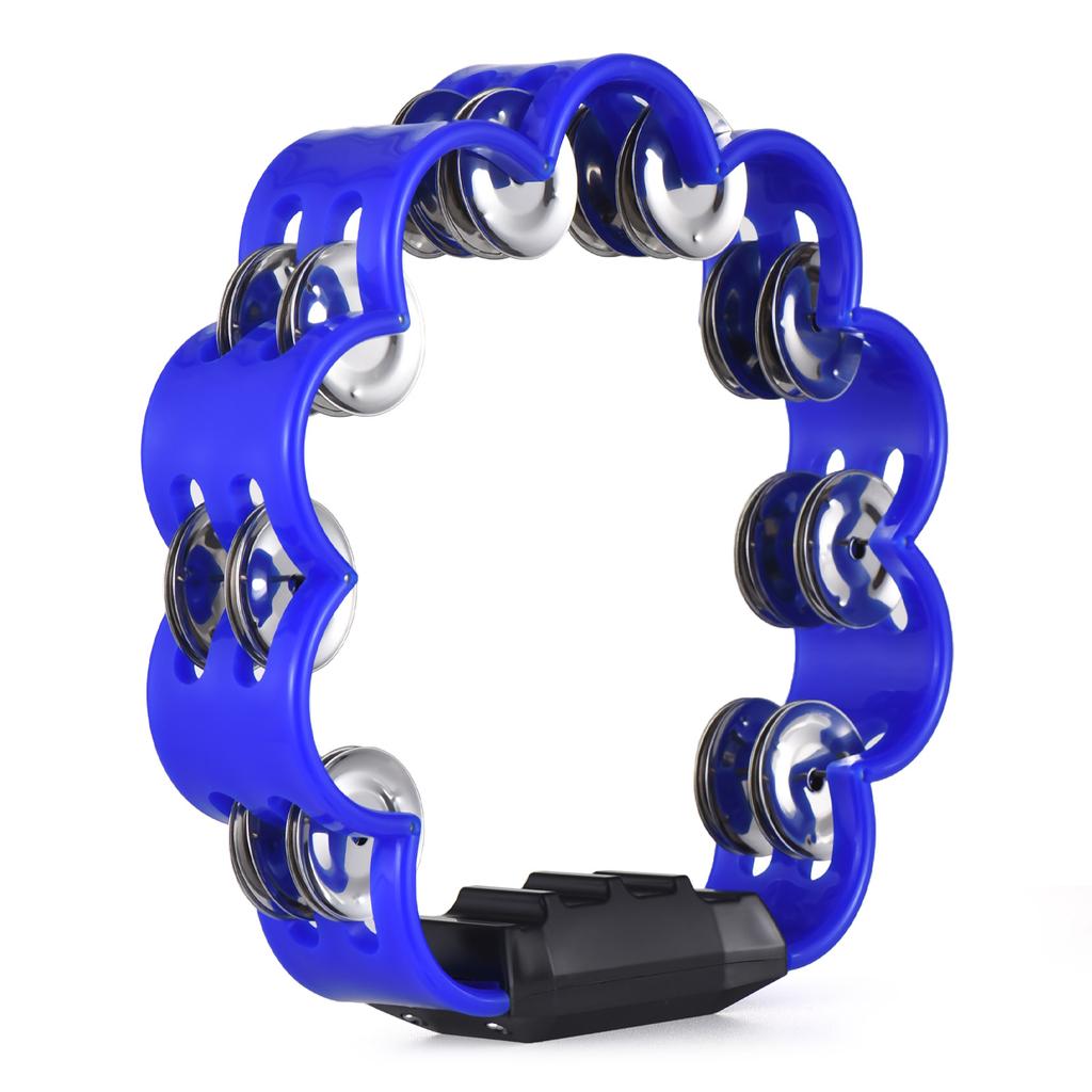 Tambourine for Adults Pleasant Jingle Sound Hand Cranked Bell Rings Metal Bell Sound Percussion