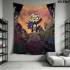 Cartoon Owls and Monsters Pattern Home Decor Tapestry, Wall Hanging, Decorative RV Wall Cloth.ZGT0914245