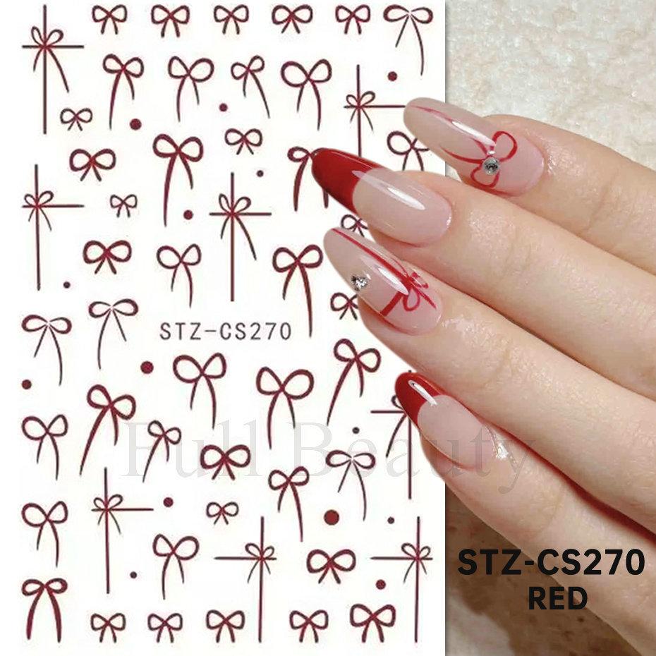 Nail Art Sticker Autumn And Winter Lace Sweater Flower Small Flower Branch Small Fresh Adhesive Nail Sticker