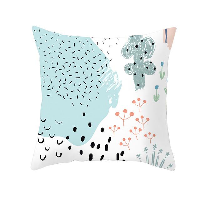 Geometric Printing Cushion Cover Creative Geometric Polyester Decorative Pillowcase Home Accessories Sofa Pillow Case Almohada