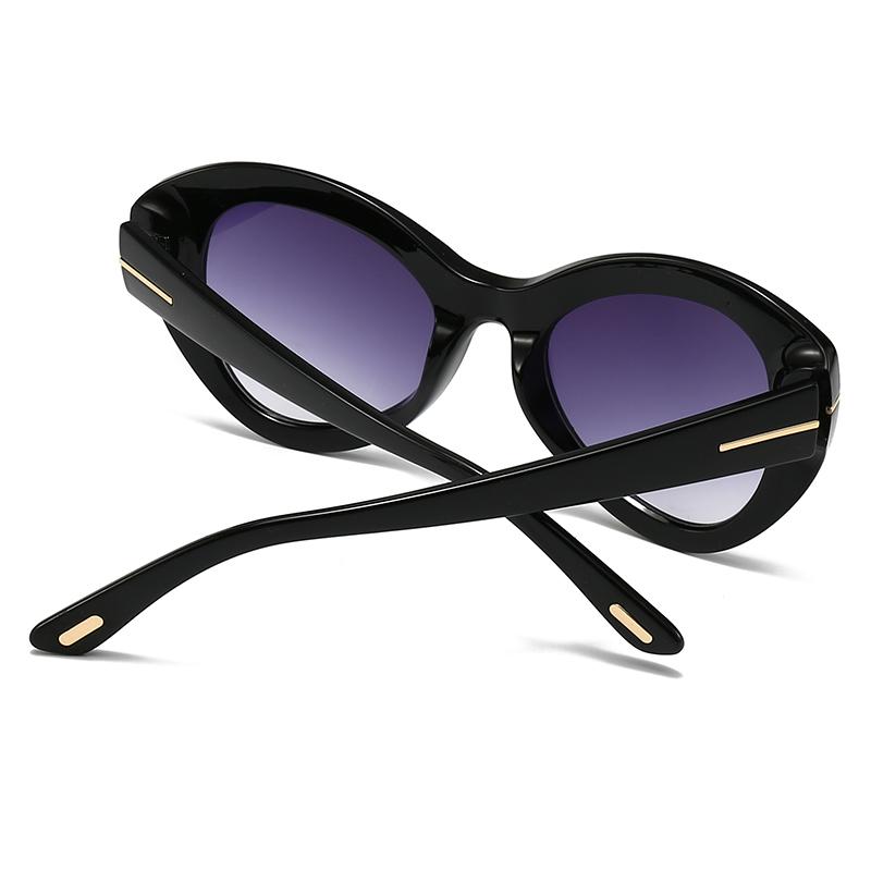 Trendy Modern Charm Sunglasses Polygonal Catwalk T-Shaped Sunglasses 2408