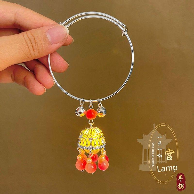 

Браслет в древнекитайском стиле с кисточкой, светящийся браслет-фонарик, придворный браслет феи, браслет на каждый день, аксессуары на все случаи жизни, женский Look Seeker-Silver [Adjustable]]