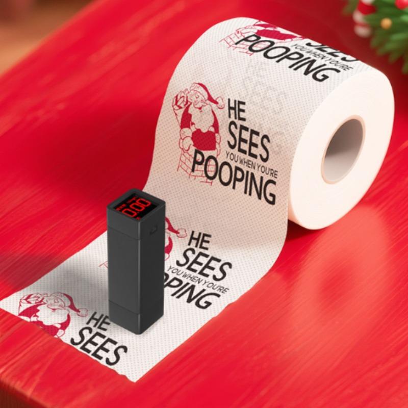 5/10pcs Christmas Bathroom Toilet Roll Merry Christmas Home Decoration Christmas Decoration New Year Ornaments/tissue/napkin