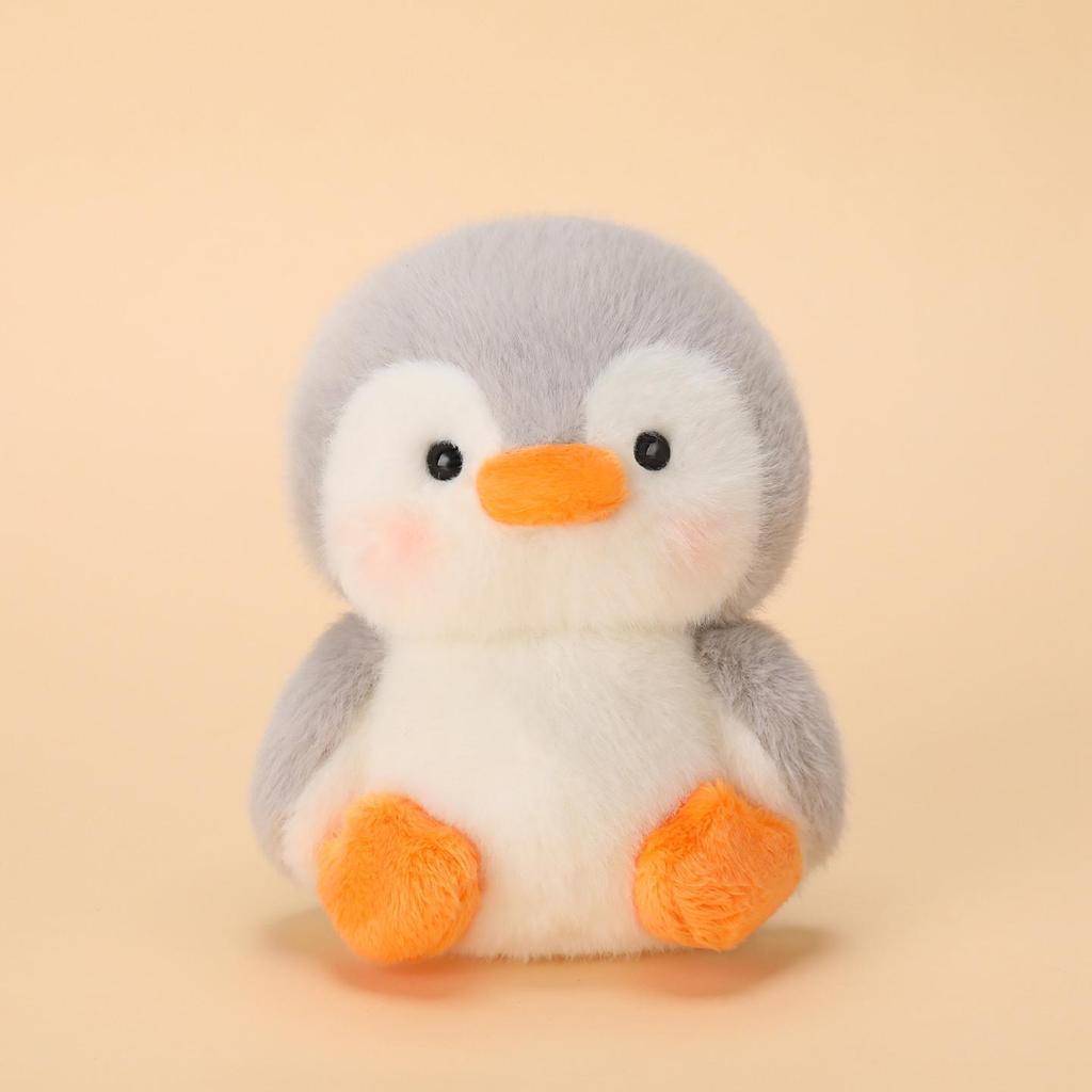 Cross-Border Palm-Sized Cute Plush Doll: Penguin, Rabbit, Tiger Desktop Companions