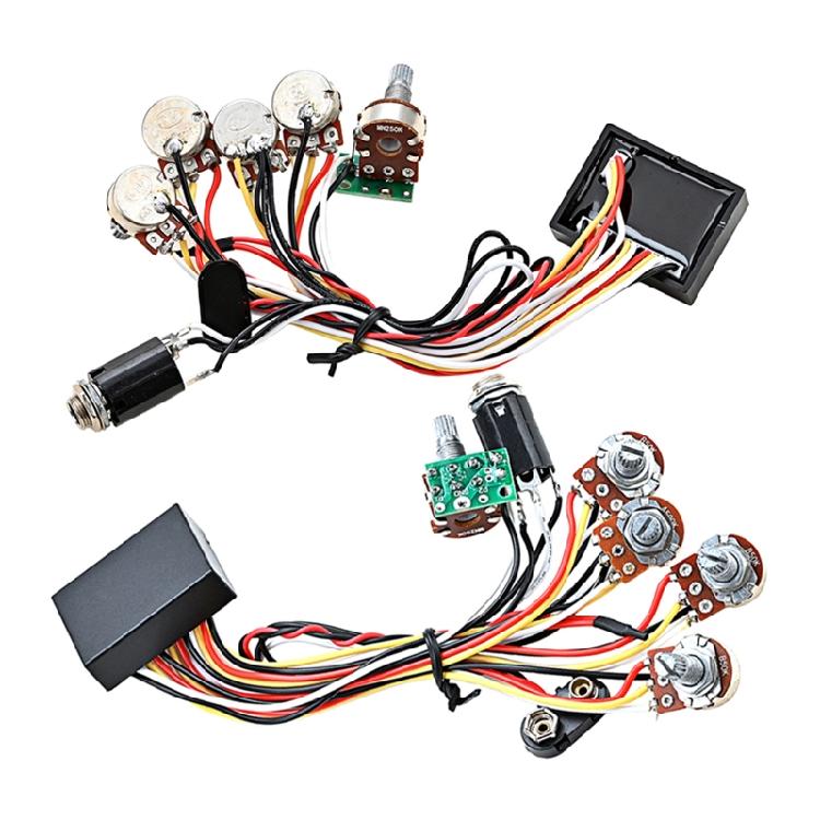Gitarrenbass Tonabnehmer Aktiv EQ Equalizer Vorverstärker Schaltung & Klangregler für mit Fitt