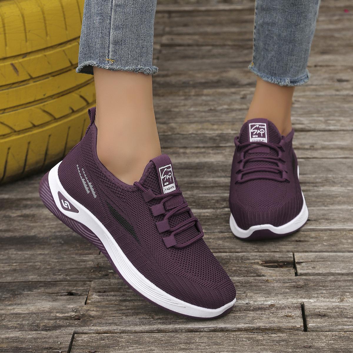 

Повседневные бархатные теплые кроссовки на шнуровке, удобные, дышащие, с мягкой подошвой, нескользящие короткие ботинки 42 фиолетовый