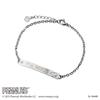 Snoopy PEANUTS Bracelet Surgical Stainless Steel PNST004SV [White Clover]