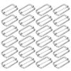 20Pcs Metal Rectangle Adjuster Durable Fadeless Exquisite Wide Application Metal Buckle for Clothes