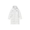 Letter Zipper Hooded Long Down Jacket Men Outerwear Cold-Stone-White F51M349921A-WT