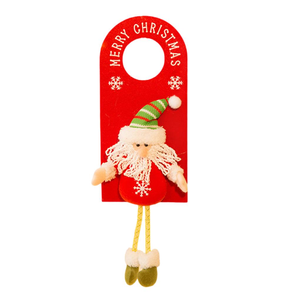 Christmas Door Knob Hanger Decorative Door Handle Hanging Decors Festival Pendant for Drawers and Cabinets