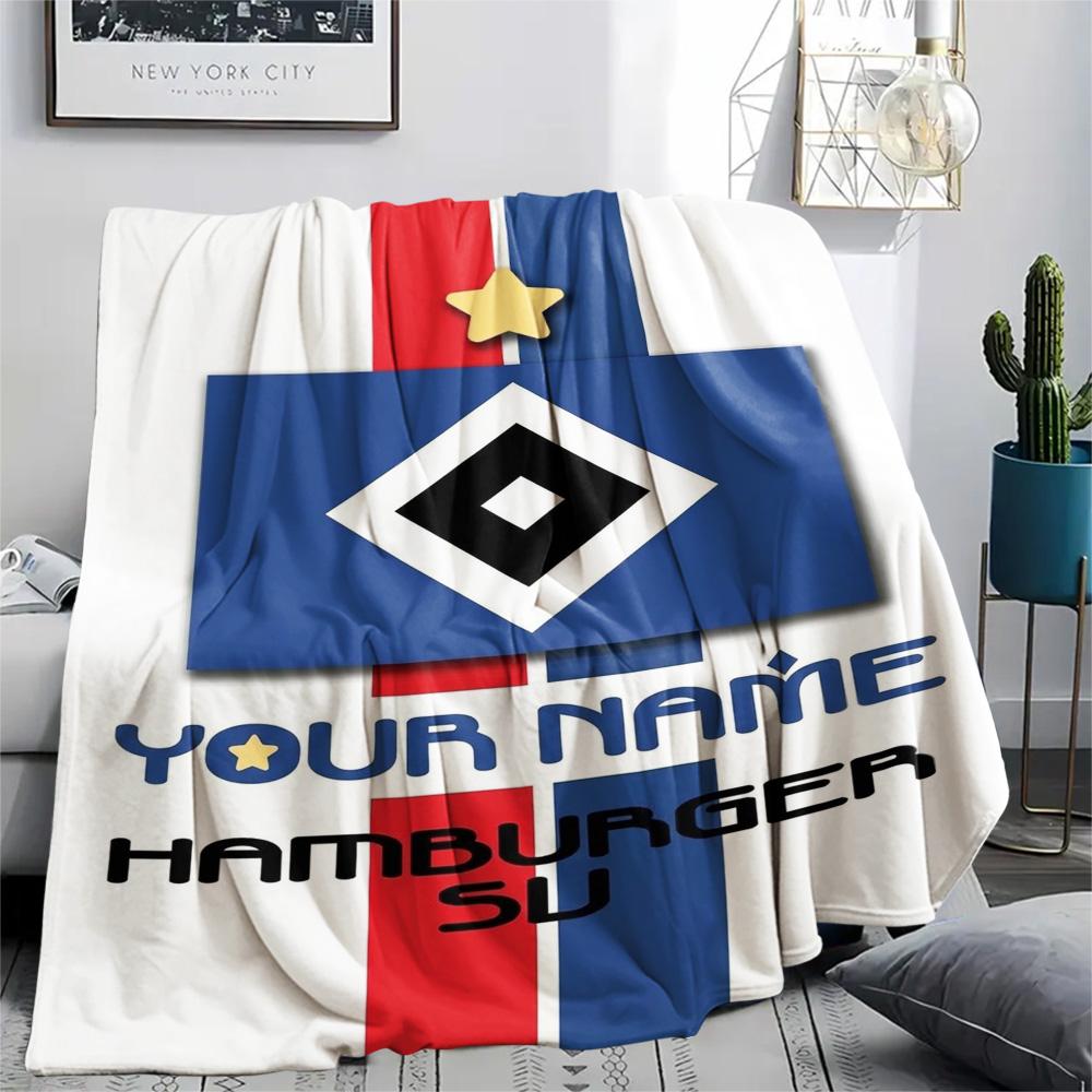 1PC Blue Diamond Emblem Custom Name Patterned Flannel Blanket Suitable For All Seasons For Home Decor Warmth And Comfort Gifts Holiday Present