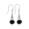 Black Onyx  Gemstone 925 Sterling Silver Boho Jewelry Drop/Dangle Earrings 1.80" EE-50-15