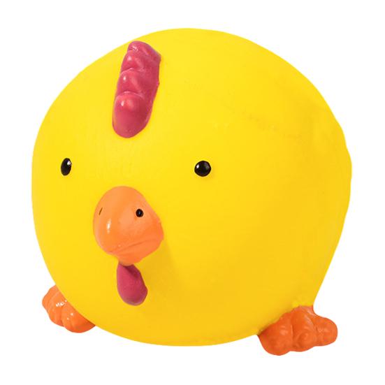 Palla per Animali Giocattolo per Cani Lattice Squeaky Maiale Pulcino Mucca Cane Giocattolo da Masticare Giocattolo Interattivo per Addestramento Cani per Lancio e Presa Gioco di Riporto