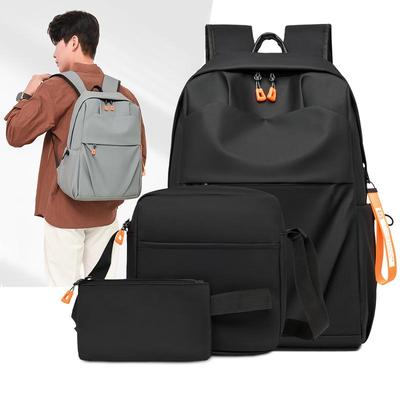3Pcs Backpack Set, with Shoulder Bag and Pouch, Large Capacity Lightweight and Breathable Outdoor Knapsack