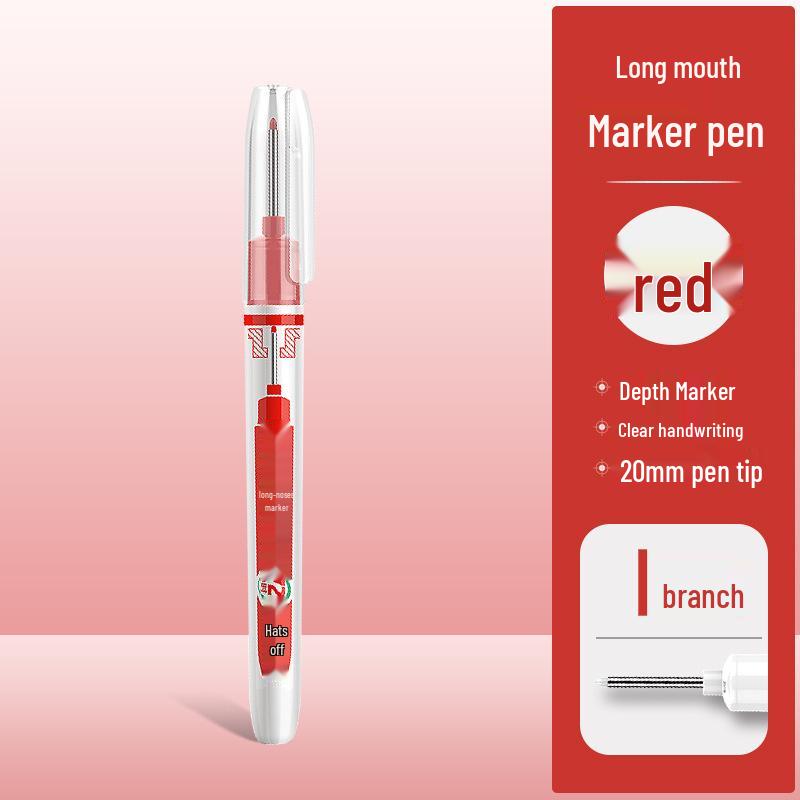 Jinwannian 45mm Oil-Based Deep Hole Waterproof Woodworking Marker Pen