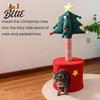 Christmas Tree Cat Climbing Cave Post Cozy 2-in-1 Scratching Crawler Tower Sisal Rope Bed Space-Saving