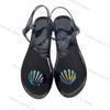 Fashion Beach Sandal Woman Luxury Large Size Shoes Lady 2025 Summer Heels Suit Female Beige Big New Comfort Fashion Girls Black Low Scan