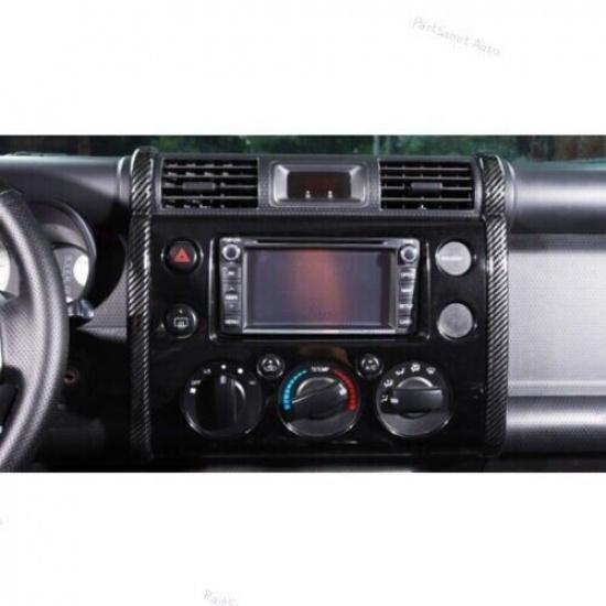 2pcs Carbon Fiber Look Navigation Side ABS For Toyota FJ Cruiser 2007-14
