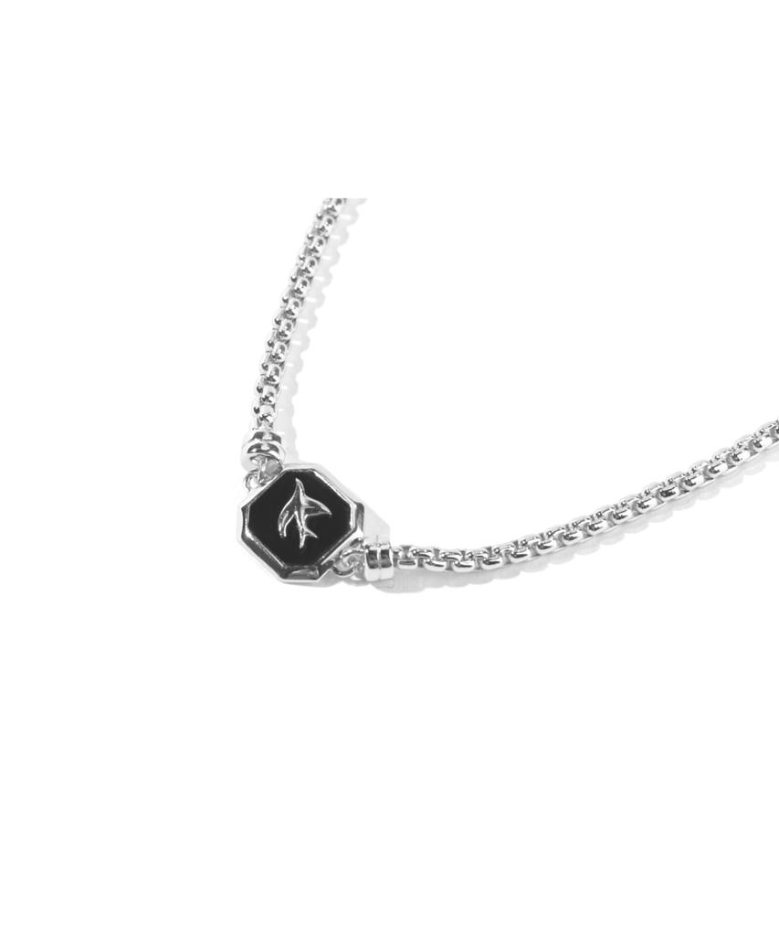 Gaman Silver Onyx Bird Bracelet