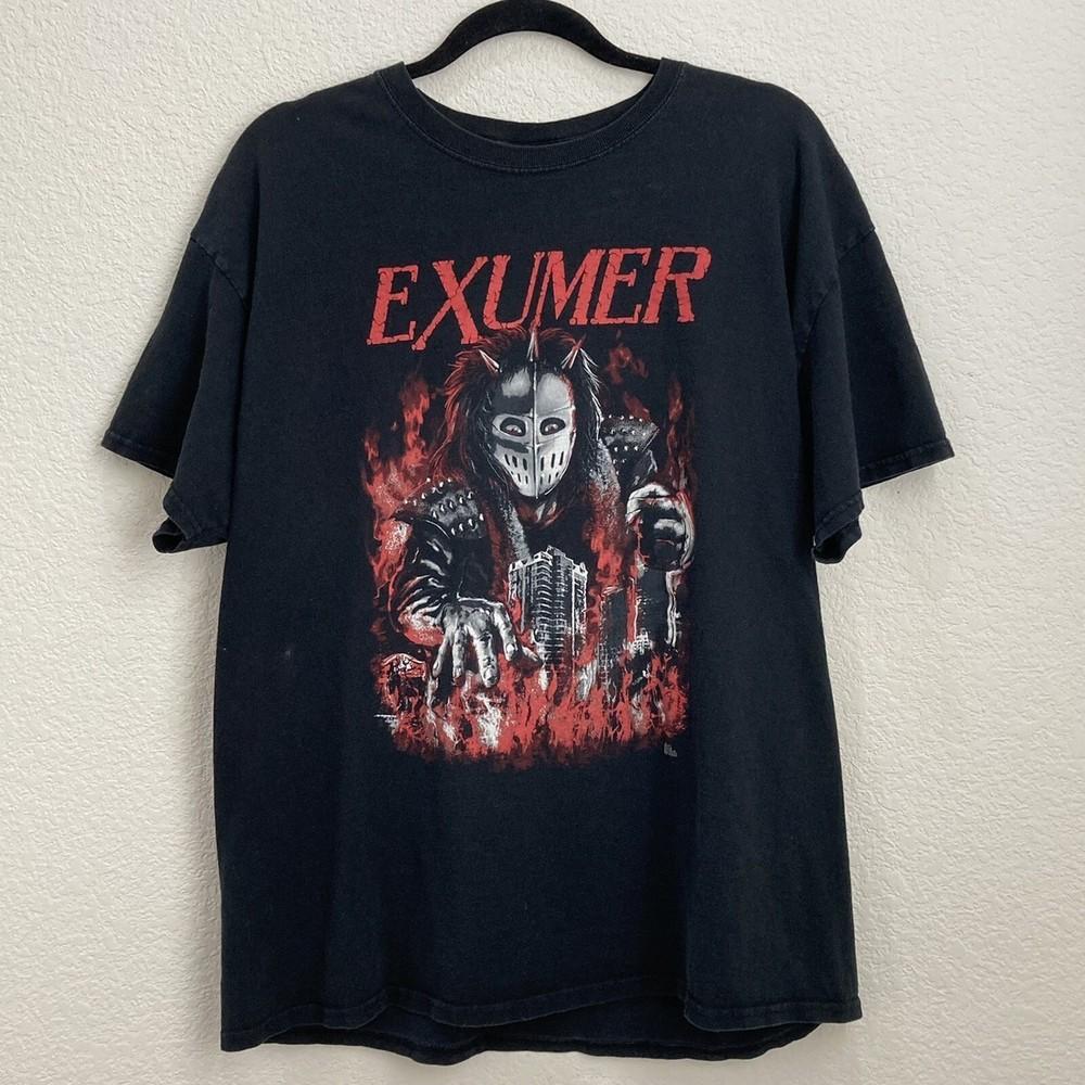 

Collection EXUMER Band Album Heavy Cotton Black T Shirt For Men UR594 Unisex T-Shirt XXXXL