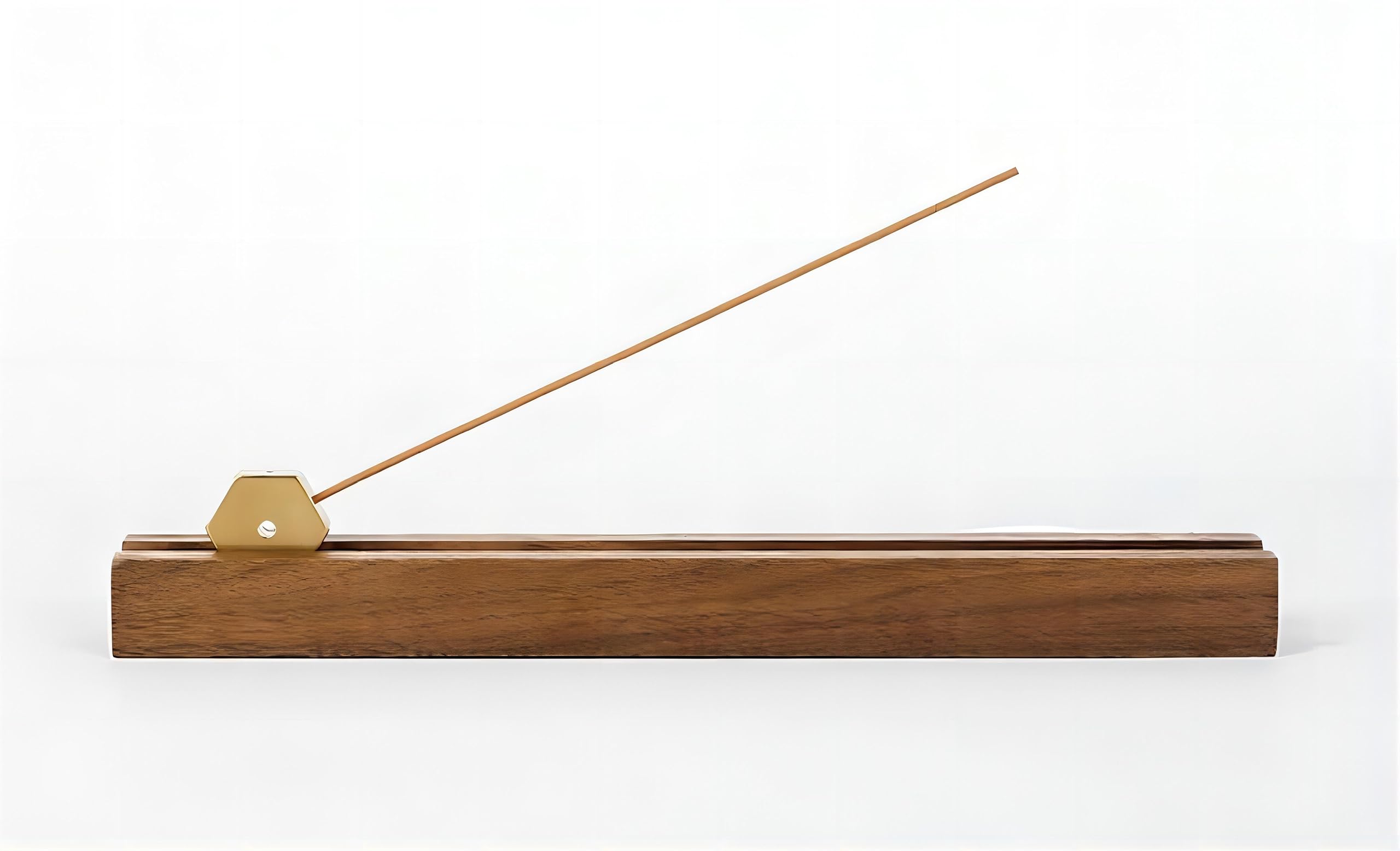 

REGISS Incense Holder, Stylish [Ash-Flying Prevention], Wooden Base, Stylish Buddhist Incense Holder, Horizontal Stand, Scandinavian Style, Ideal for
