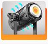 350W COB Photography Light with Spherical Softbox & Parabolic Grid