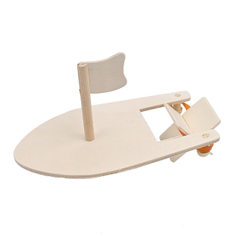 Wooden Sailboat Water Buoyancy Experiment Kit for Students