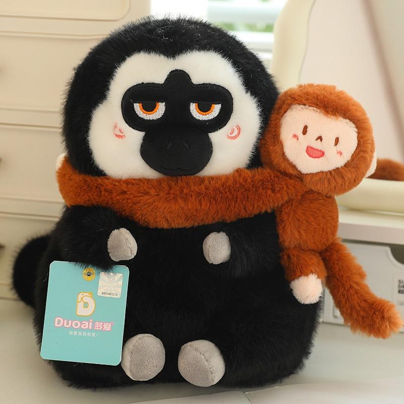 Love White Faced Monkey Dudu Plush Toy Doll Cute Monkey Ornament Cartoon Soft Doll Birthday Gift