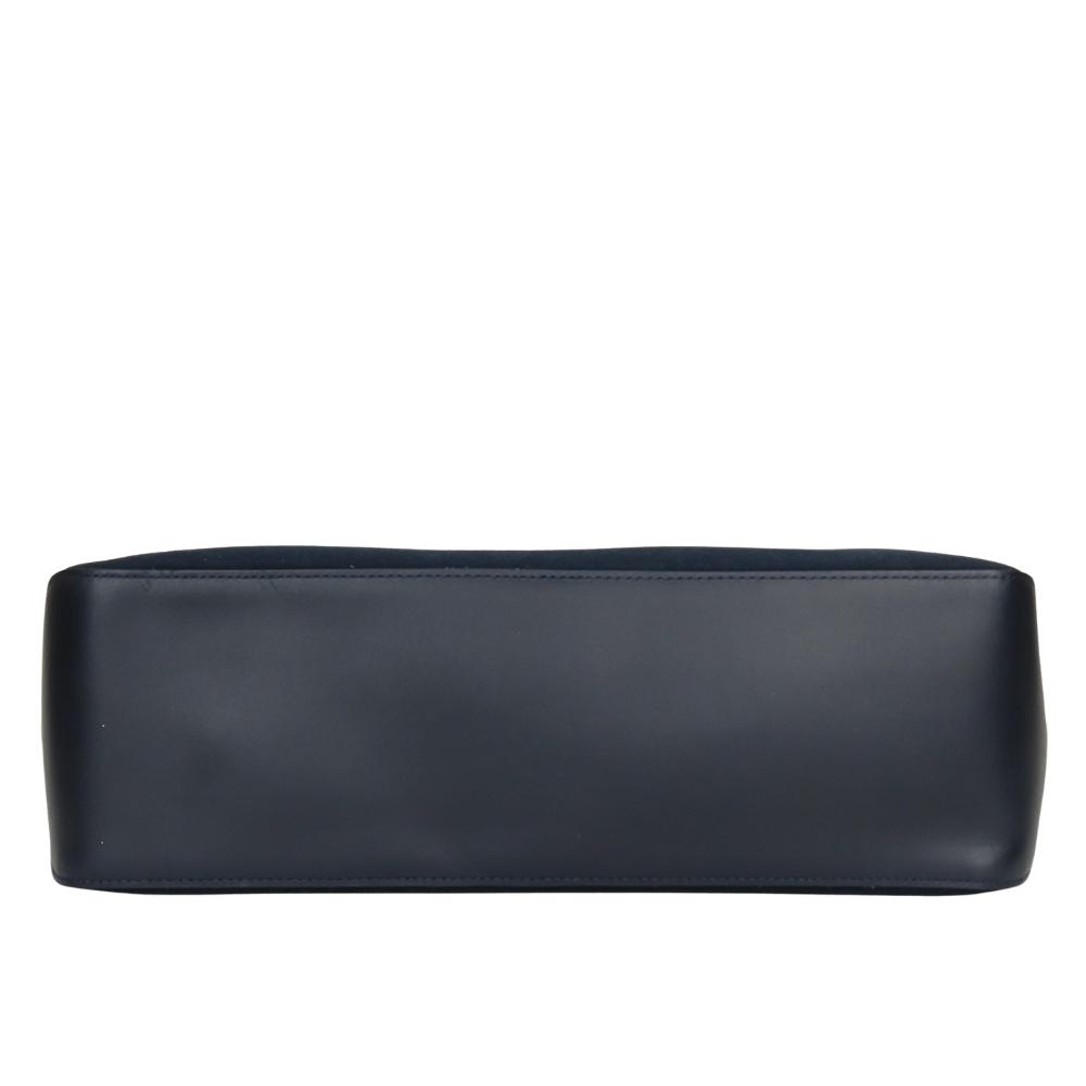 Used Longchamp Handbag Rozo canvas/leather Navy