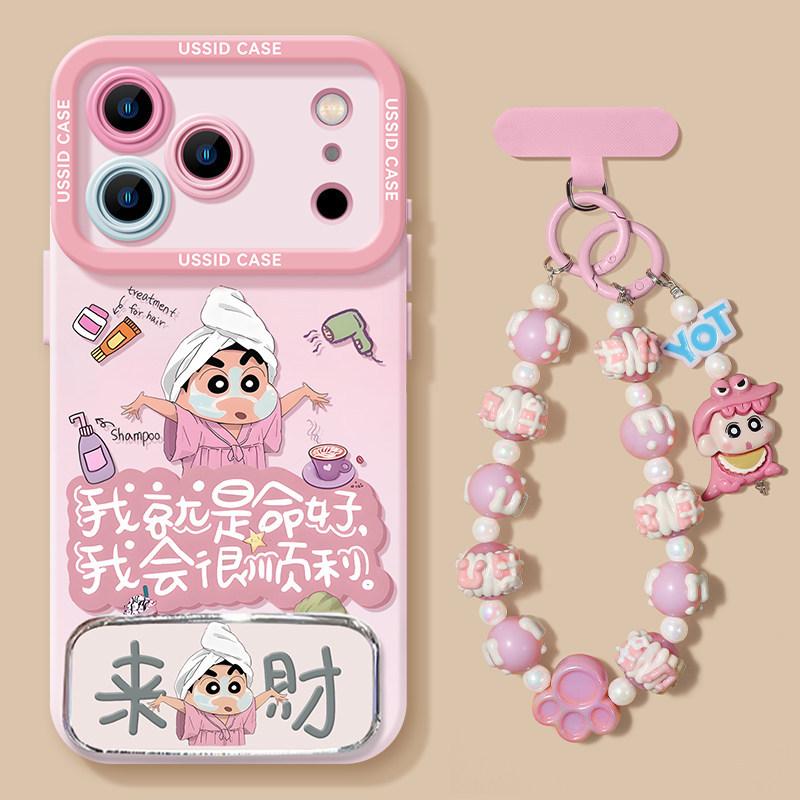 Applicable iPhone17 doll 16promax lanyard 15 bracket 14 Internet celebrity 13 silicone 12 cartoon 11 mobile phone case