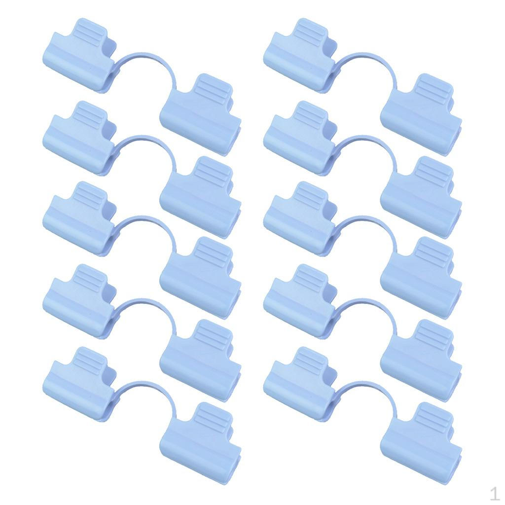 

10PC Clamps For Greenhouse 2 Head_Blue_8mm