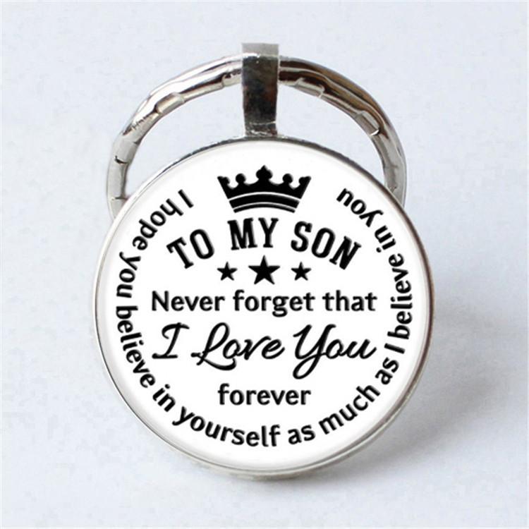 Keychain Accessories Pendant Floral Thanksgiving Text Good Friends Retro Personalized Keychain Gift Pendant