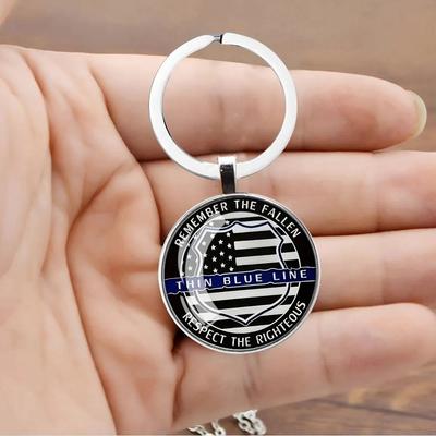 Přívěsek na klíče s drahokamem Badge Time, přívěsek Cross Border, kovový přívěsek na klíče