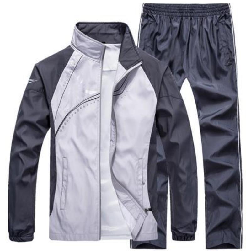 

Спортивный костюм, мужской весенне-осенний свободный кардиган с длинными рукавами без кепки, повседневная одежда для бега, групповая покупка XL