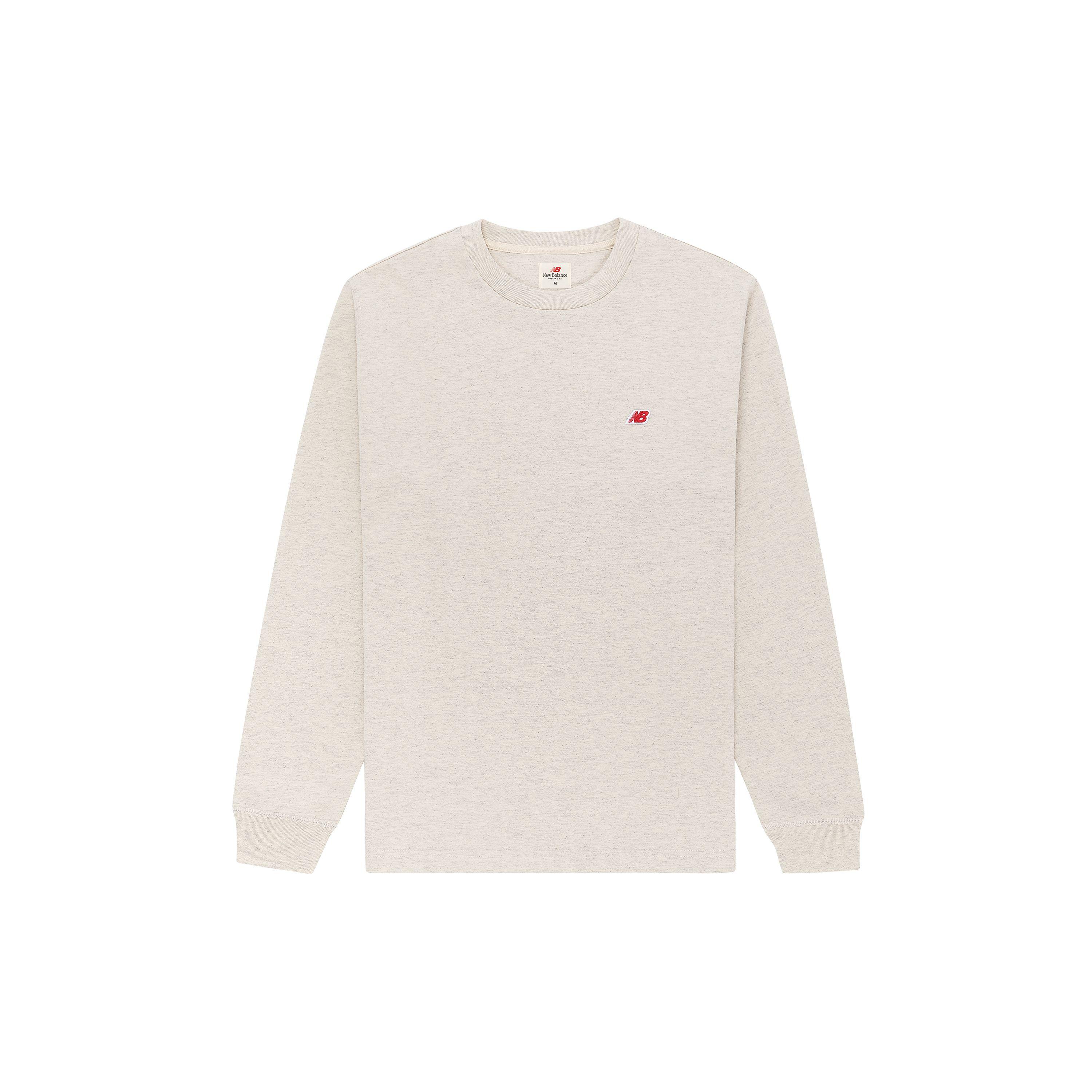 

Футболка New Balance с длинными рукавами овсяного цвета, унисекс, коричневая MT21542OTH