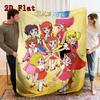 Majokko Daisakusen 2D Flat Pattern Flannel Blanket High quality All Seasons Warmth and Comfort Perfect for Christmas Gifts.DMT0925208