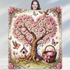 Starry Sky Colorful Magic Tree Blanket Enchanting Style Throw for Space Cozy Decor Gift with Cosmic Hues Showing Mysterious Vibe