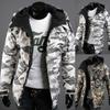 European Size Camouflage Trend Men's Hooded Plus Size Jacket Coat 5659, S-2XL