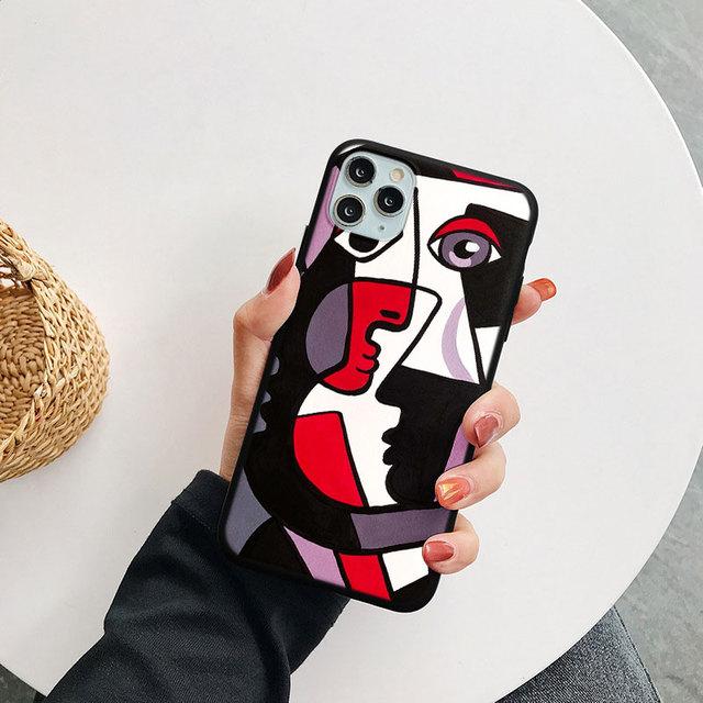 Picasso Abstract Art Painting Phone Case For Iphone 11 12 13 14 Pro Xs Max Mini 8 7 6 6s Plus X Se 3 2022 2020 Xr Silicone Cover