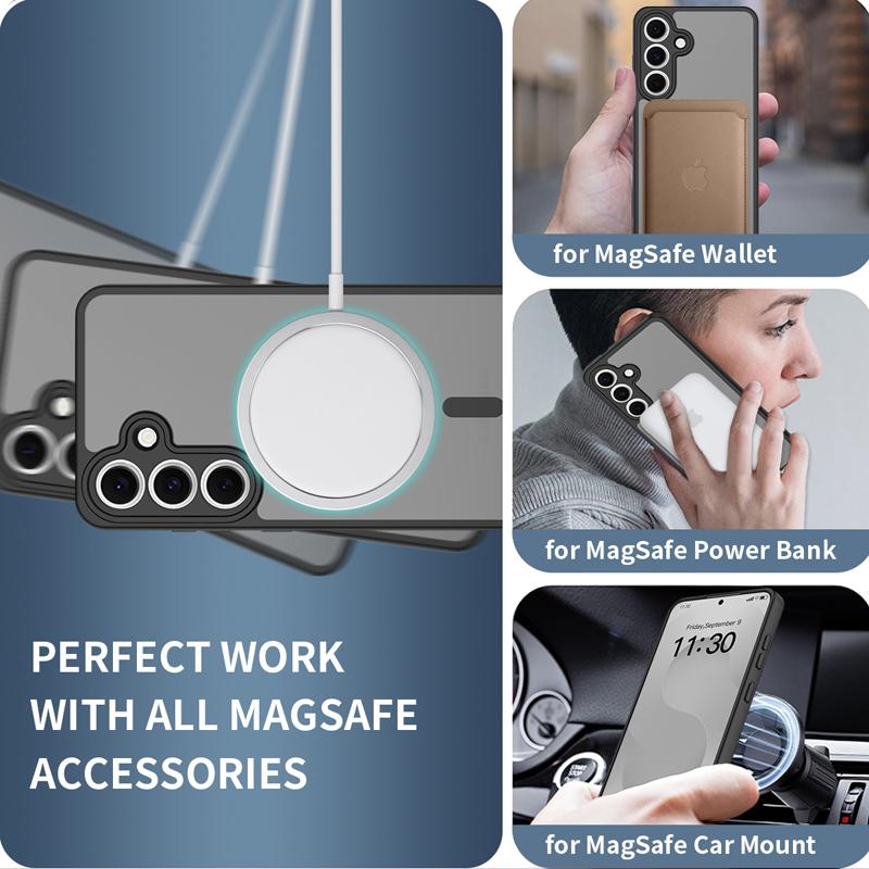 Für Samsung Galaxy S25 FE Hülle Mattes PC+TPU Anti-Fingerabdrücke Glatte Haptik Durchscheinende Abdeckung für Galaxy S25