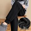 Plus Size Women's Thick Velvet Fleece Sweatpants - Winter Warm, Casual Sports Pants (Up to 200 Jin)