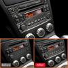 Carbon Fiber Car Central Control Multimedia CD Panel Knob Button Frame Decals Sticker For Nissan 350Z 2003-2009 Car Accessories